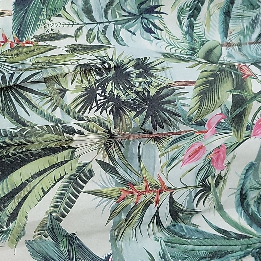 J.McLaughlin Britt Tropical Floral Print Silk Cotton Long Sleeve NWOT Size L - Picture 7 of 16